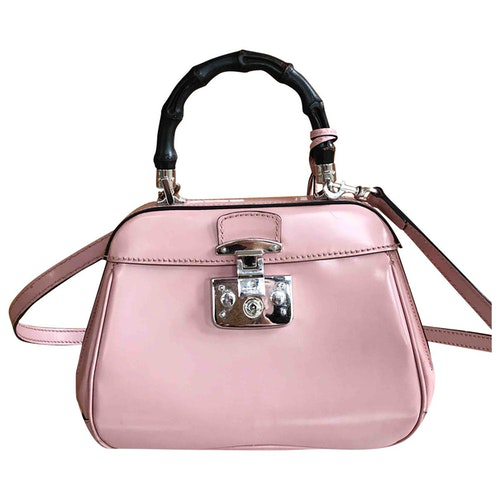 Pre-owned Gucci Lady Lock Leather Bag In Pink | ModeSens