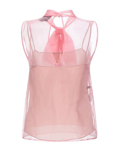 Shop Gucci Silk Top In Pink