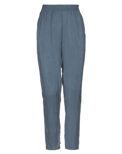 Shop American Vintage Casual Pants In Slate Blue