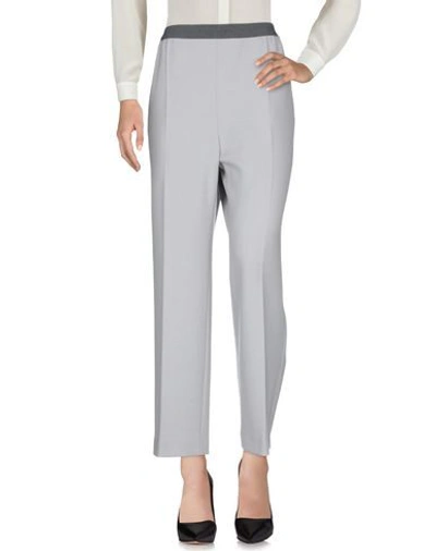 Shop Agnona Pants In Light Grey