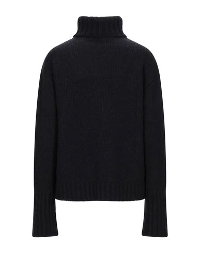 Shop Philosophy Di Lorenzo Serafini Woman Turtleneck Midnight Blue Size 4 Wool, Polyamide, Cashmere