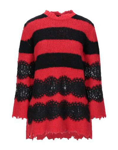Shop Philosophy Di Lorenzo Serafini Woman Sweater Red Size 4 Wool, Alpaca Wool, Cotton, Polyamide