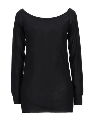 Shop Stella Mccartney Woman Sweater Black Size 12-14 Virgin Wool, Polyamide, Elastane