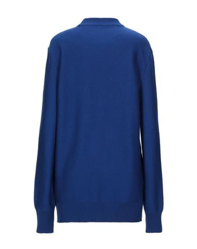 Off-white Stretch Wool Blend Sweater In Blue