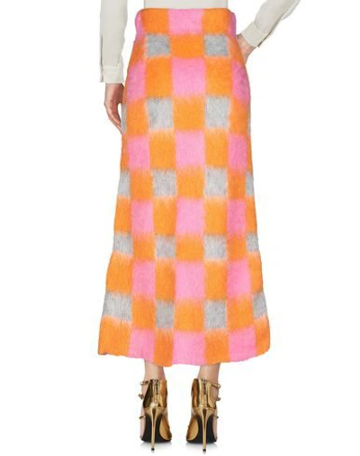 Shop Kenzo Long Skirts In Orange