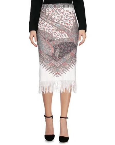 Shop Etro Midi Skirts In Light Pink