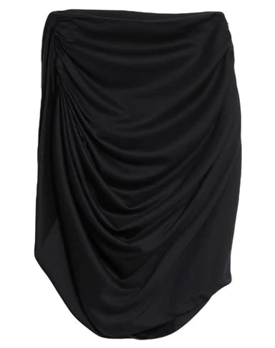 Shop Isabel Marant Woman Midi Skirt Black Size 2 Virgin Wool, Cotton