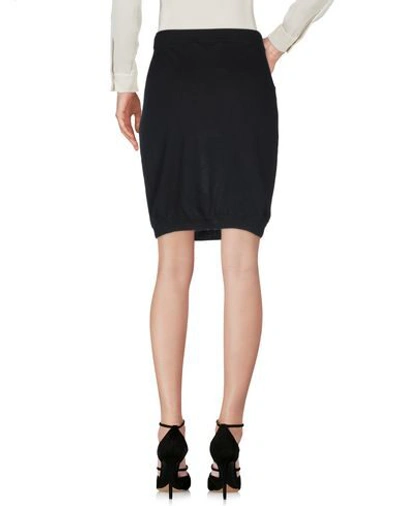 Shop Moschino Knee Length Skirt In Black