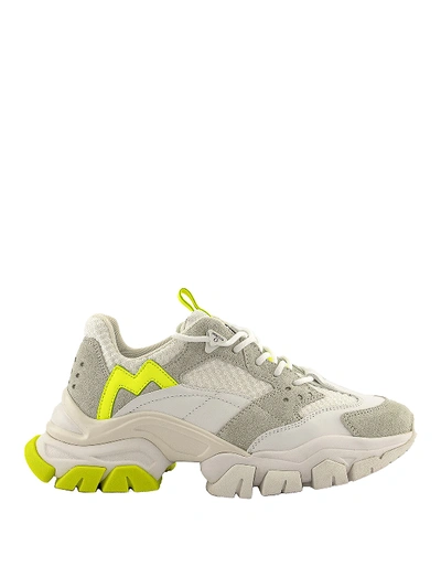 Shop Moncler Leave No Trace Tech Fabric Sneakers In White