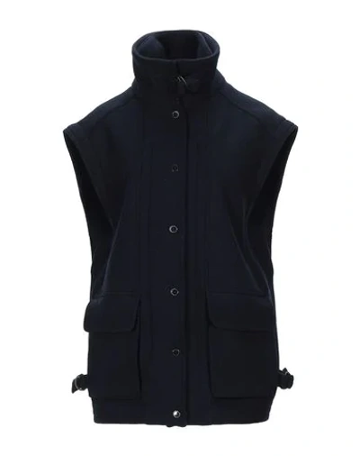 Shop Stella Mccartney Coats In Dark Blue