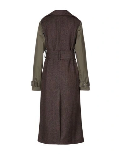 Shop Victoria Beckham Coat In Cocoa