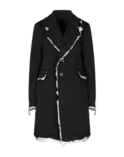 Shop Comme Des Garçons Overcoats In Black