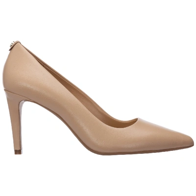 Shop Michael Kors Women's Leather Pumps Court Shoes High Heel Dorothy In Pink