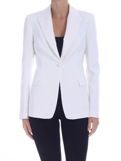 Shop Pinko Sigma Single-breasted Jacket In White