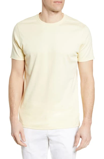 Shop Robert Barakett Georgia Pima Cotton T-shirt In Pale Yellow