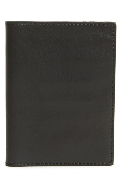 Shop Shinola Leather Passport Wallet In Black