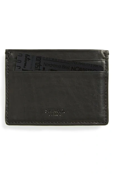 Shop Shinola Leather Card Case In Black