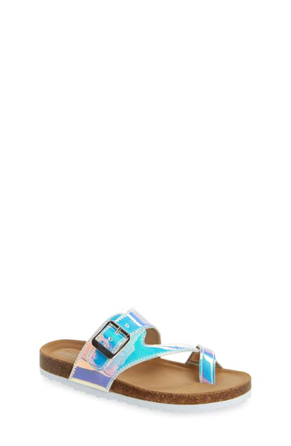 steve madden iridescent sandal