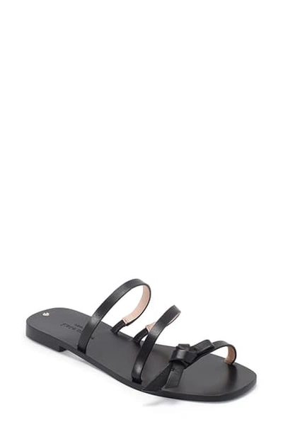 Shop Kate Spade Porto Sandal In Black Leather