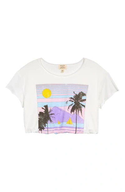 Shop Project Social T Beach Front Crop Graphic Tee In White