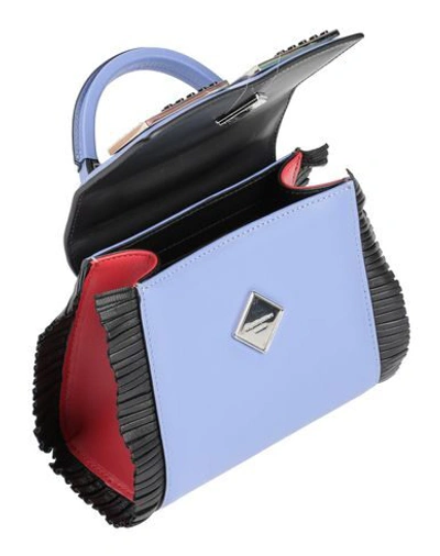 Shop Les Petits Joueurs Handbag In Sky Blue