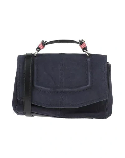 Shop Maje Handbags In Dark Blue