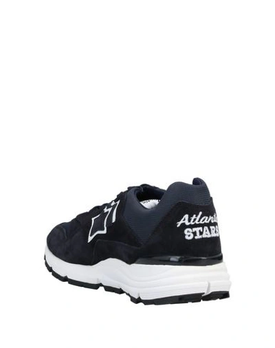 Shop Atlantic Stars Man Sneakers Midnight Blue Size 9 Soft Leather, Textile Fibers