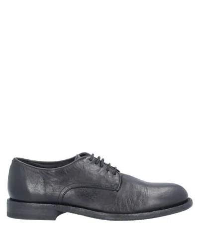 Shop Pantanetti Laced Shoes In Black