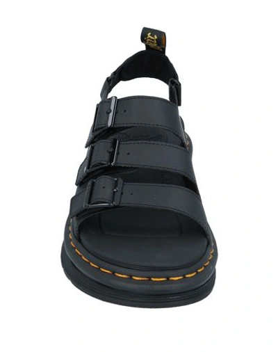 Shop Dr. Martens' Dr. Martens Man Sandals Black Size 7.5 Soft Leather