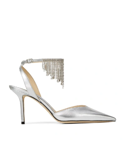 Shop Jimmy Choo Birtie 85 Leather Pumps