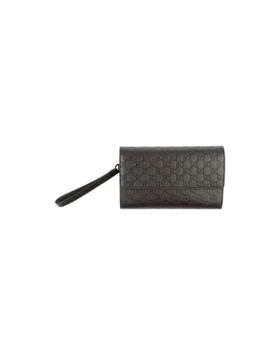 Shop Gucci Wallet In Dark Brown