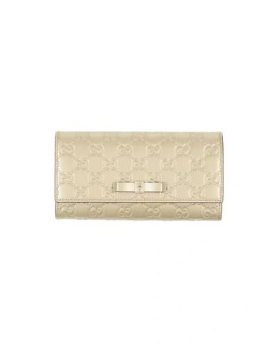 Shop Gucci Wallet In Platinum