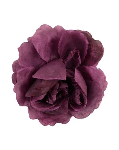 Shop Gucci Brooch In Purple