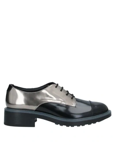 Hogan Lace-up Shoes In Black