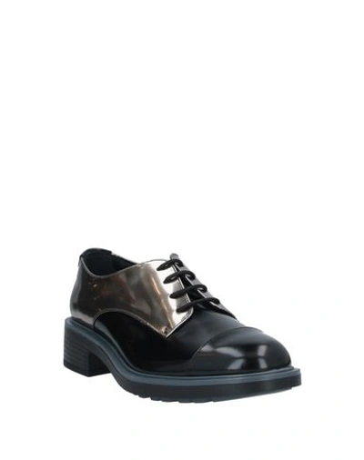 Hogan Lace-up Shoes In Black