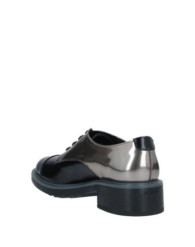 Hogan Lace-up Shoes In Black