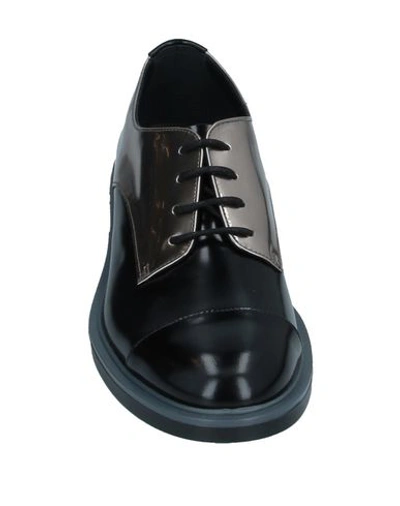 Hogan Lace-up Shoes In Black