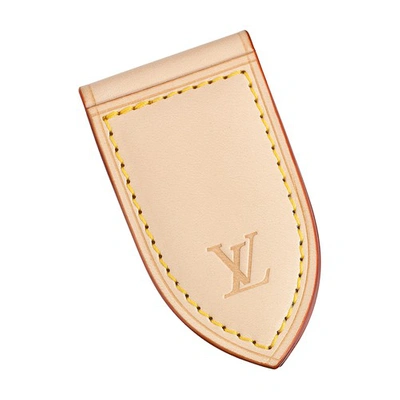 Shop Louis Vuitton Bill Clip In Beige Vnn