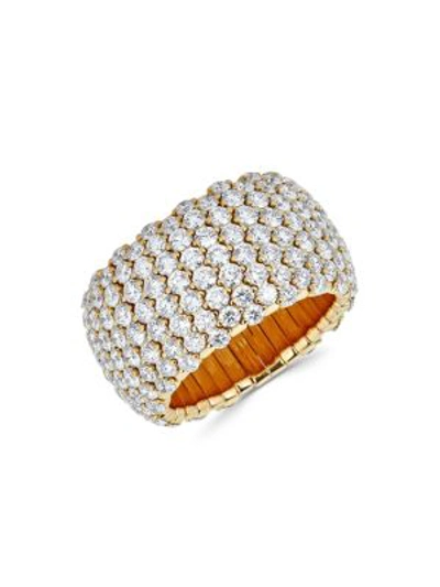 Shop Zydo Stretch 18k Yellow Gold & Diamond Ring In Diamond Yellow Gold