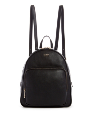 Guess Rylan Backpack In Black Gold Modesens