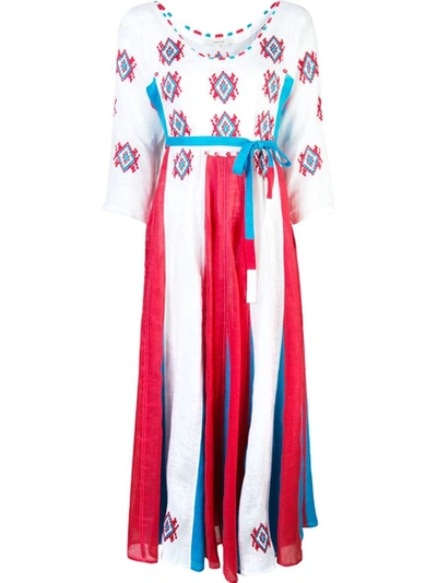 Shop Vitakin Amber Midi Dress Multicolor