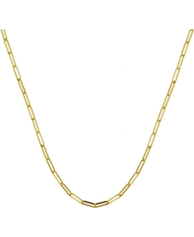 Shop Essentials Paper Clip Link 18" Chain Necklace In Silver Or Gold Plate
