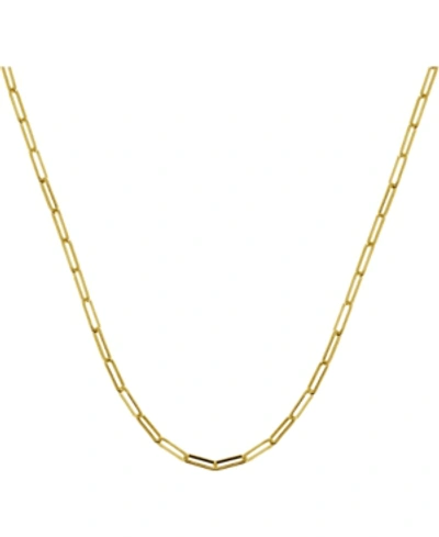 Essentials And Now This Silver Plate Or Gold Plate Oval Open Link 24" Chain In Gold