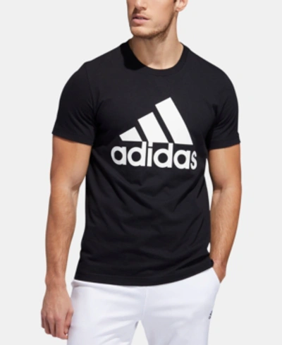 Shop Adidas Originals Adidas Men's Badge Of Sport Logo T-shirt In Black/white