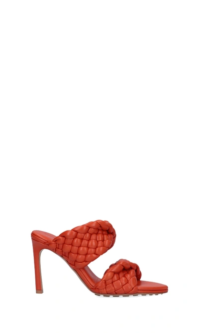 Shop Bottega Veneta High-heeled Shoe In Orange