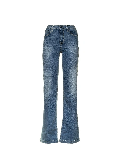 Shop Jacob Cohen Wide-leg Jeans In Azzurro