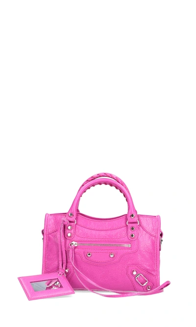 Shop Balenciaga Classic City Mini Shoulder Bag In Pink