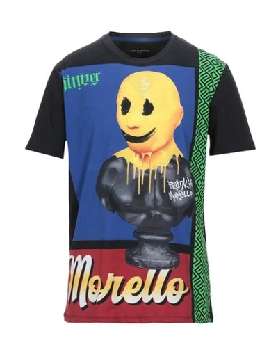 Shop Frankie Morello Man T-shirt Black Size Xs Cotton