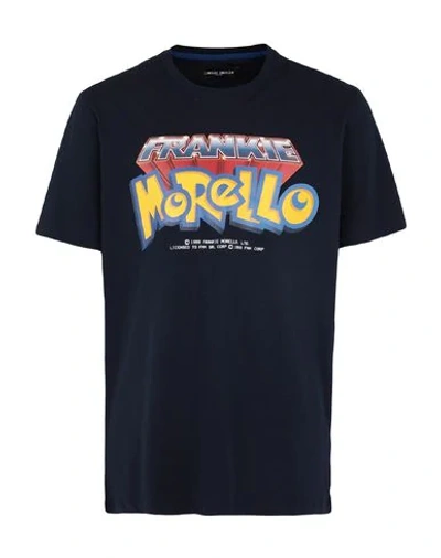 Shop Frankie Morello T-shirts In Dark Blue
