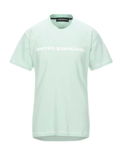 Shop United Standard Man T-shirt Light Green Size S Cotton